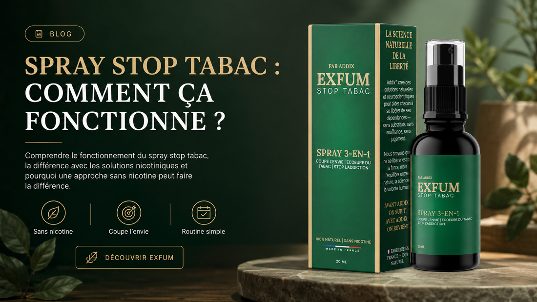 Spray stop tabac sans nicotine : fonctionnement et avantages | EXFUM