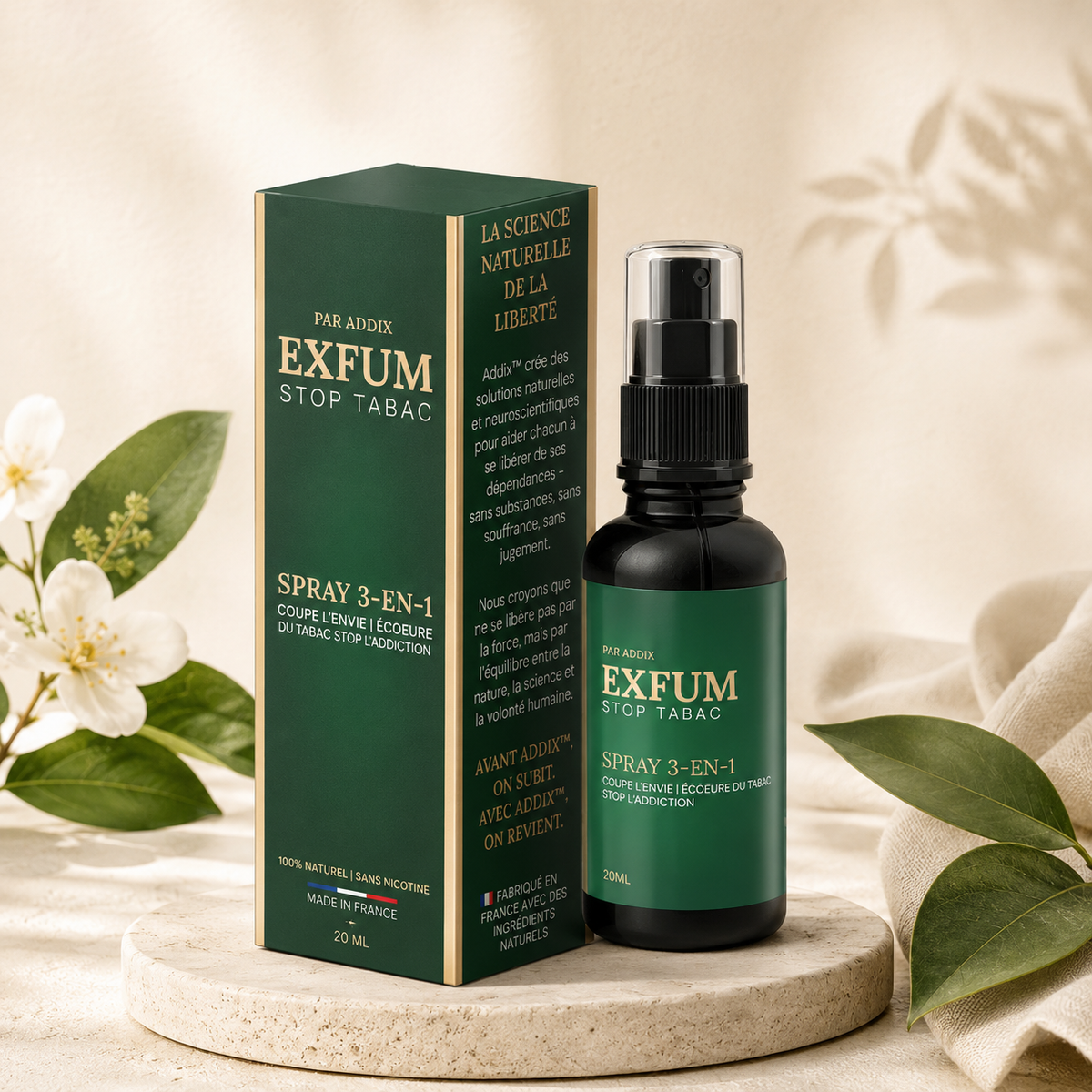 Exfum™ — 3 en 1 Spray coupe envie naturel anti-tabac