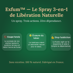 Exfum™ — 3 en 1 Spray coupe envie naturel anti-tabac
